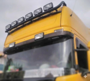 Střešní nerezová rampa Scania R Topline 09 - 16 - černý