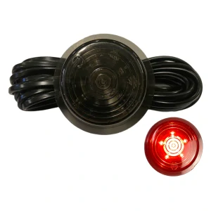 LED světlo Gylle- zatmavené, červené, 24V, 6x LED
