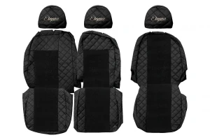 Potahy sedadel (1+2) - Elegance Q, VOLKSWAGEN CRAFTER II (10.2016-04.2024) & MAN TGE (01.2017-04.2024) & VOLKSWAGEN CRAFTER II (04.2024-) & MAN TGE (04.2024-) - Dvojité sedadlo spolujezdce 1+2