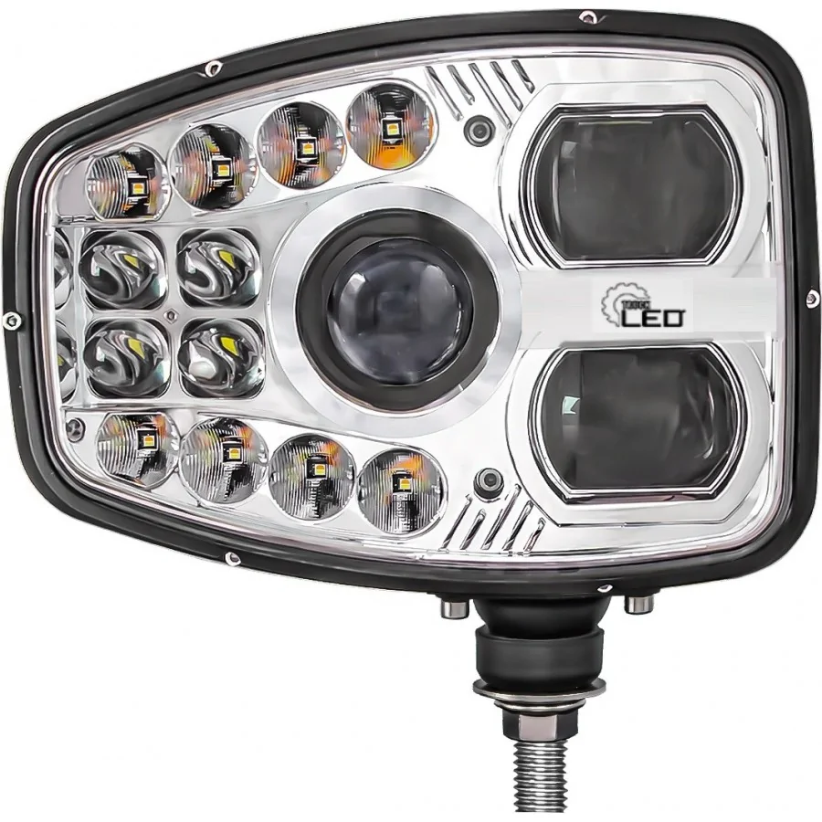 Kombinované LED světlo 12/24V, R148 R149, pluh, bagr, traktor - Pravé