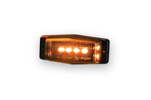 Double Burner SKYLED 24V oranžové světlo, čiré sklo zatmavené sklo 8 LED