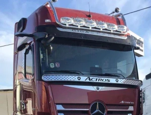 Střešní nerezová rampa Mercedes Actros MP4 a MP5 Gigaspace, hluboká