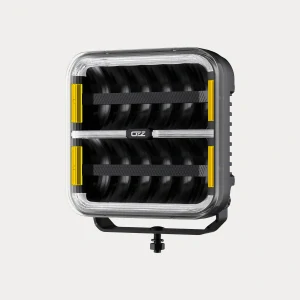 OZZ SQR 9" LED Dálkový světlomet 228,6mm, s pozičním světlem, strobo, 21000lm, ECE R10, 9-32V, 240W, černé