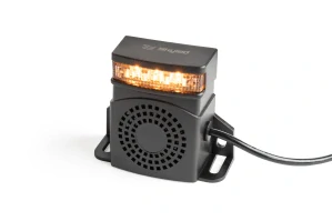 Couvací signalizátor s oranžovým výstražným světlem Skyled BOOM Flash, 12-80V, 92-107dB, R10