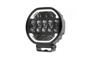 LED přídavný reflektor Skyled Scallop 7x 7", s dynamickým pozičním světlem, 10-32V, 90W, ECE R10/R148/R149