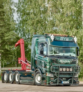 Sluneční clona Scania NTG, Fox Parts 40 cm, zaoblená, hliník 