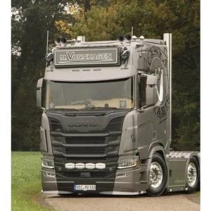 Sluneční clona Scania NTG, Fox Parts 35 cm, zaoblená, hliník 