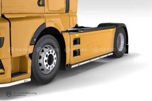 Boční rámy, 5 oranžových LED, Man TGX AEROpackage