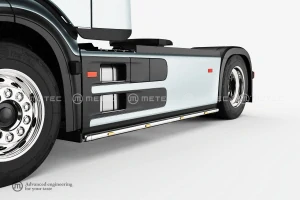 Boční rámy 3700 mm, 4 oranžové LED, pro Mercedes-Benz Actros 25-