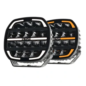 LED Přídavný reflektor Skyled Moai 9x - 9" s pozičním světlem, 9-36V, 16000lm, 162W, ECE R10, R148, R149 - černý
