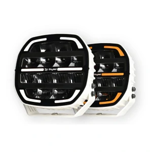 LED přídavný reflektor Skyled Moai 7x - 7" s pozičním světlem, 9-36V, 12000lm, 136W, ECE R10, R148, R149 - Bílý