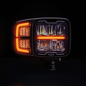 Kombinované LED světlo pro pluh, traktor, bagr Strands Siberia Hi-Lo s vyhřívanou čočkou, 10-32V, 85W - pravé