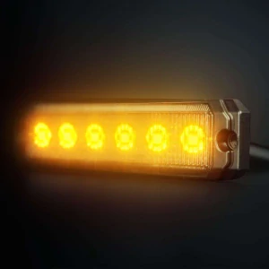 LED Výstražné světlo Strands Dark Knight SM6, 6LED, 10-32V, 9W - oranžové