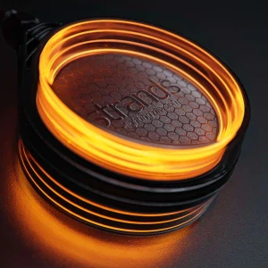 LED světlo Strands FOR9T „Spanish“ – oranžové, kouřové sklo