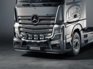 Přední ochranný rám Lightfix 4-LIGHT "MINI" nerezový – MERCEDES - ACTROS (L-CAB)