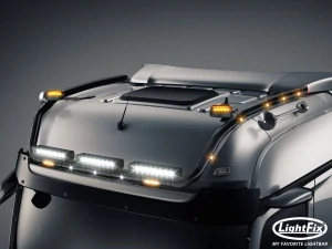 Střešní nerezový rám Lightfix SKY-LIGHT "V-MAX" lakovaný – MERCEDES - ACTROS (PROCABIN) / AROCS - BIGSPACE
