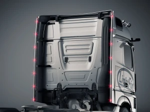Zakabinový nerezový rám Lightfix CAB-LINER – MERCEDES - ACTROS (L-CAB) - BIGSPACE