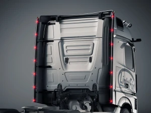 Zakabinový nerezový rám Lightfix CAB-LINER lakovaný – MERCEDES - ACTROS (L-CAB) - BIGSPACE