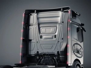 Zakabinový nerezový rám Lightfix CAB-LINER – MERCEDES - ACTROS (PROCABIN) - BIGSPACE