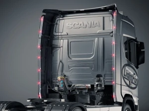 Rámy na zakabinové spoilery LightFix CAB-LINER pro SCANIA - S-Serie