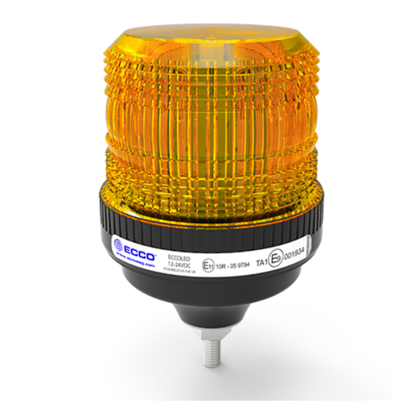 Maják ECCO LED GOLD na 1 šroub 12/24V 9x LED/ Synchronizace