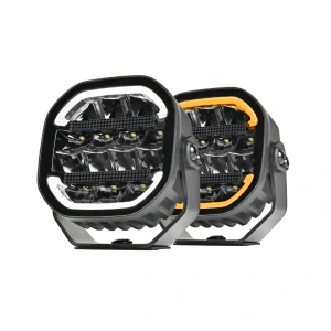 LED přídavný reflektor Skyled Scallop 5x 5", s dynamickým pozičním, 10-32V, 70W, ECE R10/R148/R149