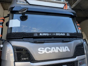 Nerezový kryt stěračů "květináč" Scania NTG 2017+ černý