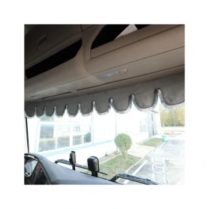 Horní závěs na čelní sklo kamionu 220 × 20 cm – Scania, Volvo, DAF, Mercedes-Benz - Šedý
