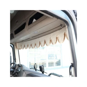 Horní závěs na čelní sklo kamionu 220 × 20 cm – Scania, Volvo, DAF, Mercedes-Benz - Béžová