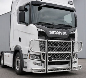Přední ochranný rám ,,Bullbar", pro Scania NTG S, Vroubkovaný hliník