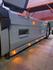 Boční lišty Truck King Scania NTG S, R, hliník, 2x 5 otvorů