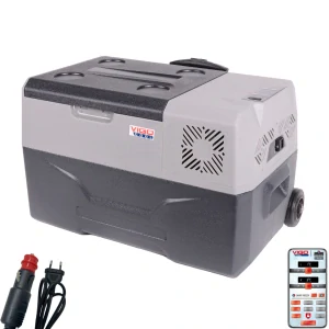 Přenosná kompresorová autochladnička Vigo Cool V30W, 30 l 12/24/230V, Rukojeť a kolečka