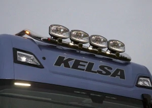 Střešní nerezový rám Kelsa HiBar Úzký pro Scania Next Generation R a S Vysoká kabina