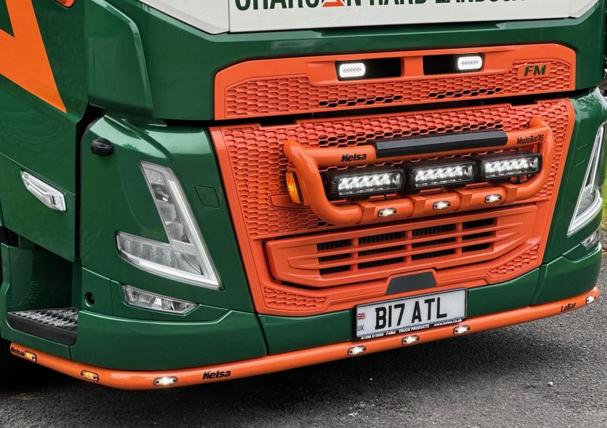 Nerezový rám po nárazník Kelsa LoBar pro Volvo FH 4/5 2013- Denní kabina