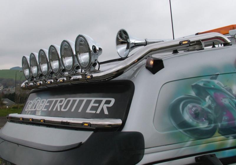 Střešní nerezový rám Kelsa HiBar Drop Down Style - Full Width pro  Volvo FM Euro6 Globetrotter