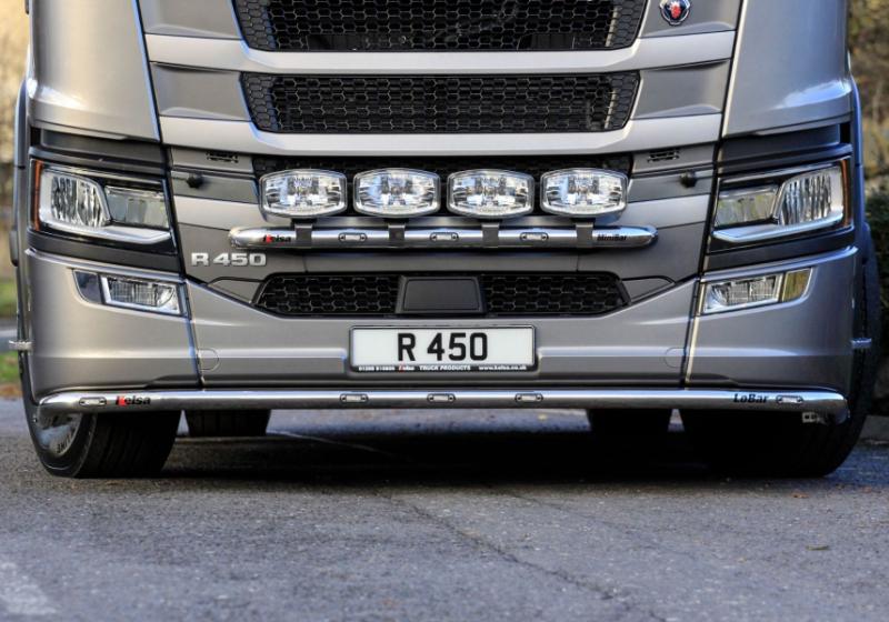 Přední nerezový rám Kelsa MiniBar pro  Scania Next Generation R&S Vysoká kabina