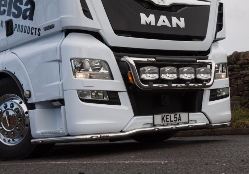 Nerezový rám pod nárazník Kelsa LoBar pro Man TGX Euro6 XLX