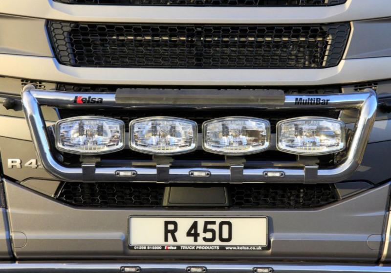 Přední nerezový rám Kelsa MultiBar pro Scania Next Generation R&S nízká, střední, vysoká kabina