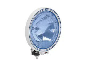 Reflektor SIM 223mm, 12-24V, H1, LED poziční světlo, modré sklo
