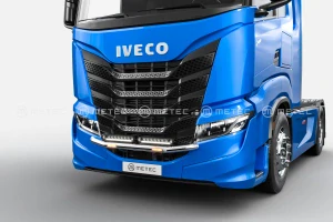 Přední nerezový rám do masky kabeláž pro 4 světla | 4 fixní upínadla světel |2 výstražná světla | IVECO S-WAY 19-