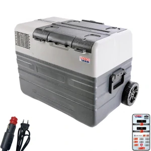 Přenosná kompresorová autochladnička Vigo Cool V42W, 42 l, 12/24/230V, Rukojeť a kolečka