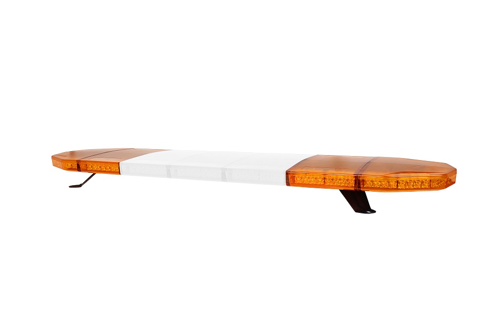 LED majáková rampa Skyled 1357mm, 12/24V, 144W- Oranžová a bílý střed