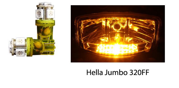 LED žárovky NedKing T10 W5W 12/24V pár- oranžová