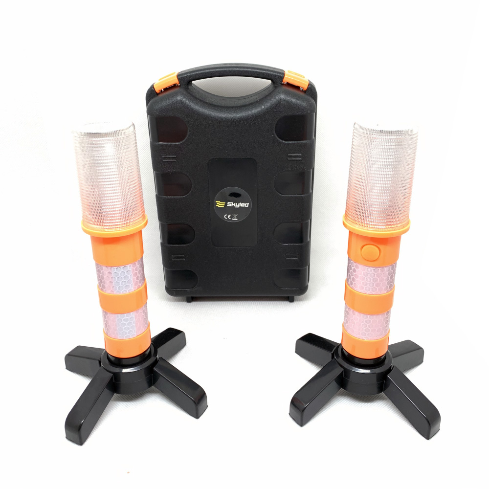 LED výstražné světlo tyčové 2 ks, baterie AAA