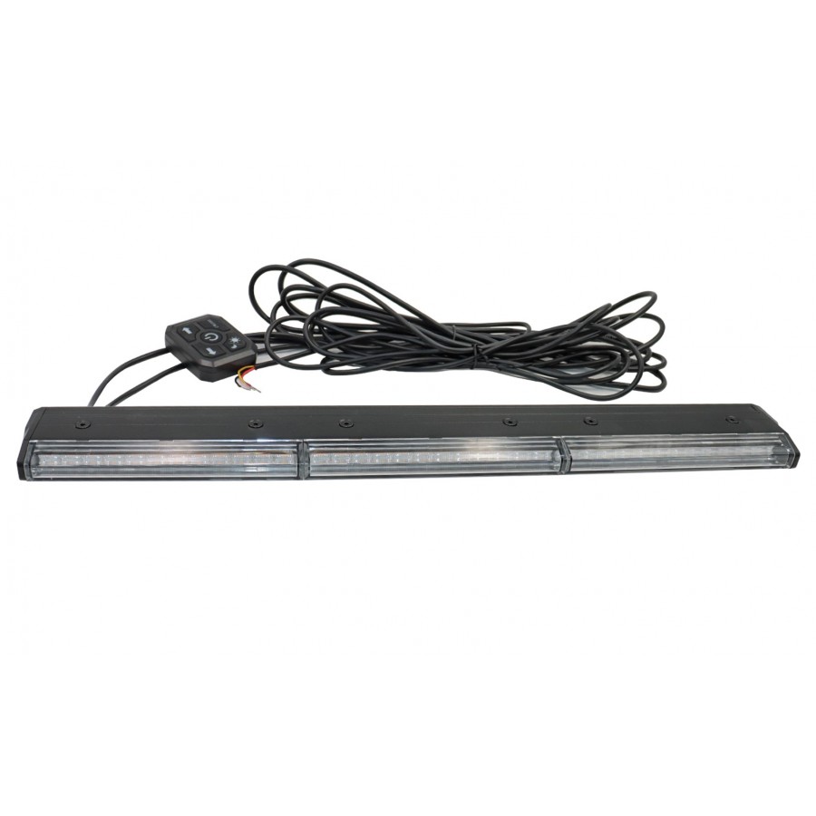 LED výstražná světelná lišta super tenká 12/24V, 473 x 23 mm, R10, R65