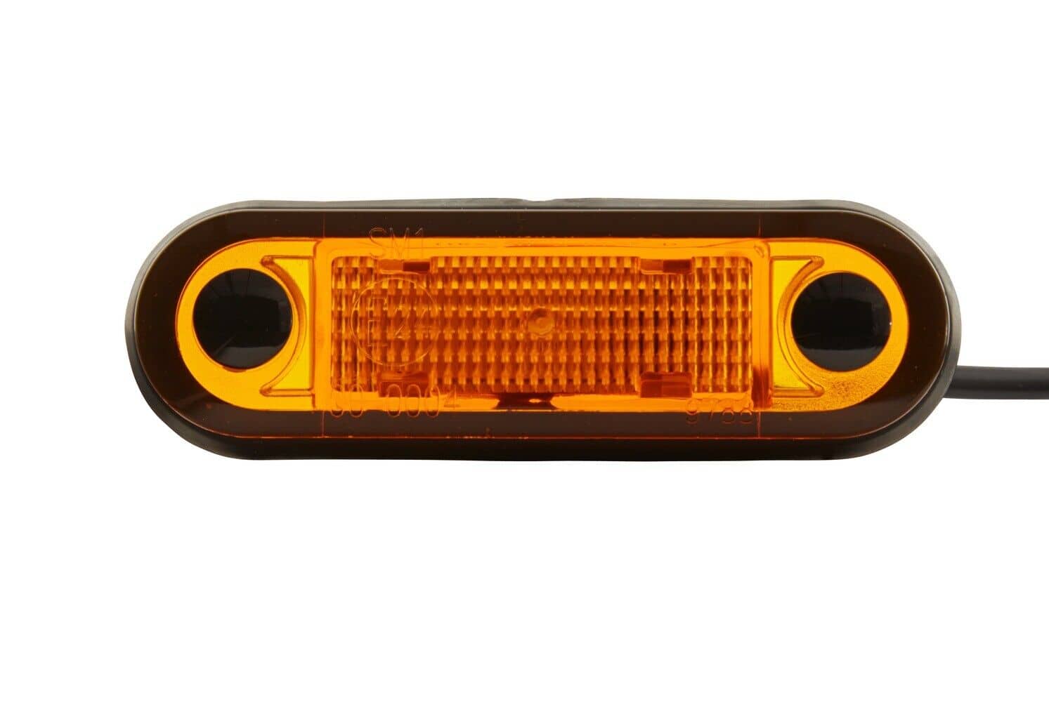 Obrysové LED světlo Hella oranžové, oranžové sklo (25,9x79mm) 12/24V
