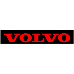 Zástěrka Volvo 2400x350 mm černá s červeným nápisem