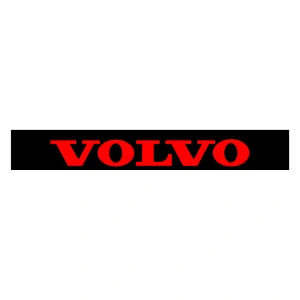 Zástěrka Volvo 2400x350 mm černá s červeným nápisem