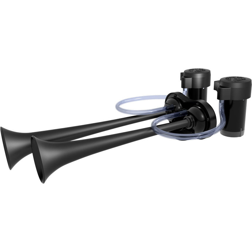 Vzduchová houkačka Extreme Blast II se dvěma kompresory 12V Černé