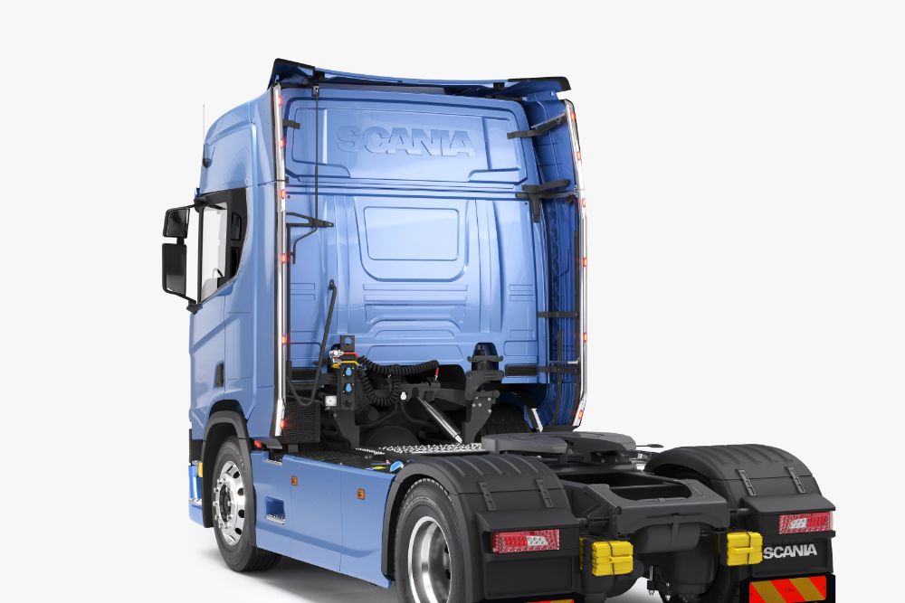 Rámy na zakabinové spoilery s 12 LED, SCANIA R 16- HIGH